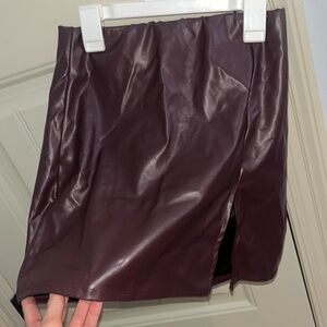 Maroon skirt